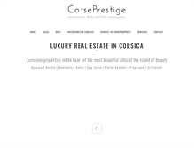 Tablet Screenshot of corsica-real-estate.com